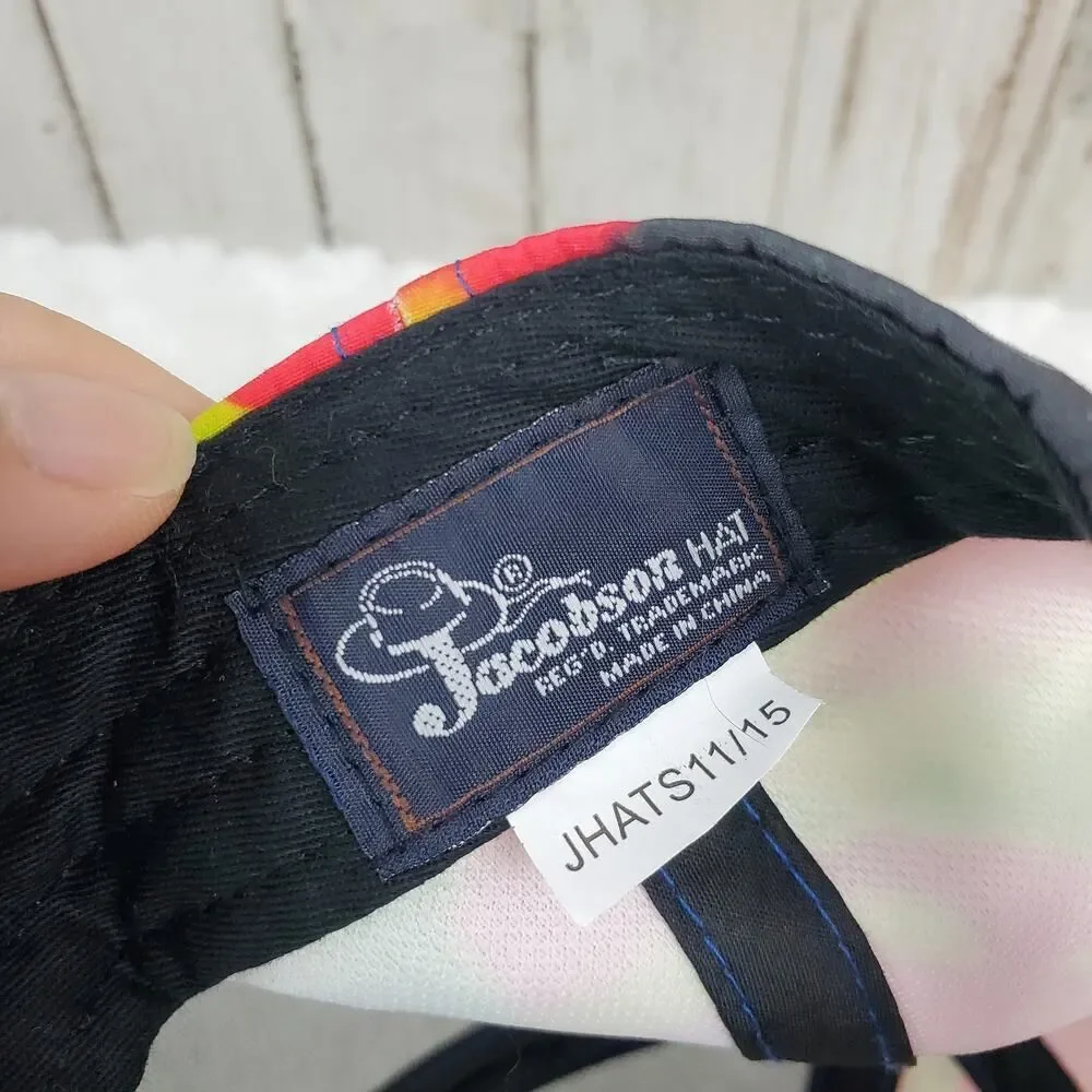 Jacobson Kings Island Tie Dye Snapback Cap Red Green OSFM
